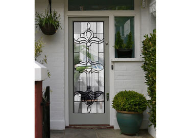 Tür stickte abgeschrägte klare Kunst-Glasblätter, dekoratives Platten-Glas