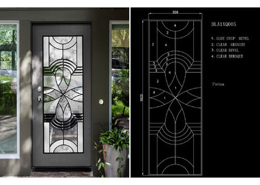 Einfache Diffusions-Kunst natürliches Licht-elegante Eingangstür-kundenspezifische dekorative Glas-Windows